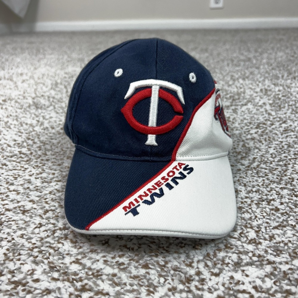 Minnesota Twins Hat Cap Strap Back Youth One Size Navy Blue MLB Baseball '47